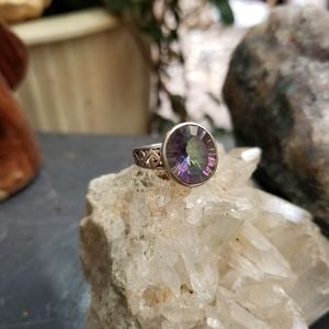 Mystic Topaz and Sterling Silver Ring